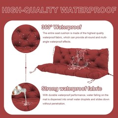 Premium 5″ Thick Waterproof Outdoor Swing Cushions Sturdy Durable 2-3 Seat Repla