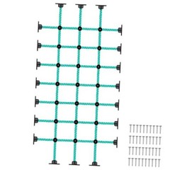 Climbing Net for Kids with Installation Base for 30″ × 60″ Wooden 30″ X 60″