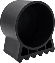 2.36″/60Mm Porch Swing Replacement Straight Feet, Black Plastic Leg Caps to Secu