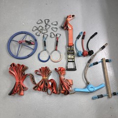 Slackers Ninja Line Slackline Obstacles Grip Ninja Warrior Training Parts Lot