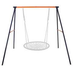 40″ Saucer Tree Swing Set Round + Swing Stand A-Frame Combo Outdoor Garden Kids