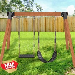 SELEWARE Swing Seats Black 2 Pack
