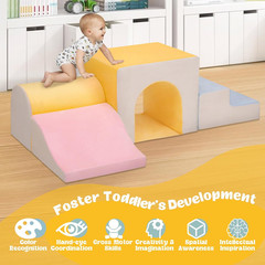 Large Climbing Toys for 1 Year Old, 4-Piece Toddler Climbing Toys Indoor, Soft P