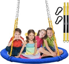 40-inch disc tree swing, 1000 lbs, equipped with heavy-duty rust-resistant chain