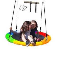 40″ Saucer Tree Swing for Kids – 500Lb Weight Capacity, Waterproof Six Colours