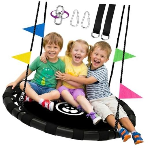 Saucer Swing for Kids & Adults, 900lbs Weight Capacity Heavy Duty Tree 48 Inch