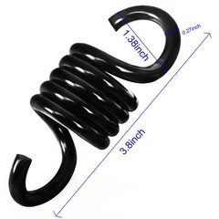 Porch Swing Springs, Black Patio Swing Parts Porch Swing Springs Heavy Duty 2…