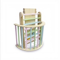 Wooden Toddler Climbing Arch Ramp Ladder Set, Indoor Playground Toy