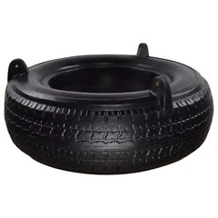 SWING SET STUFF DELUXE ROTOMOLDED TIRE BLACK tree house fort accessory seat 0089