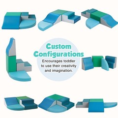 4-Pieces Climbing Toys for Toddlers: PU Leather – Soft Play Climbing for Todd…