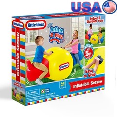 Durable Inflatable Seesaw Toy Two Kids Ages 4-8 Indoor Outdoor Activity New