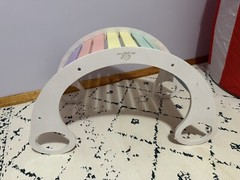 2-in-1 Rocking Horse Arch for Kids Montessori Climbing Toys w/ Rocker
