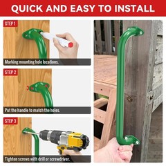 17.3 Inch Safety Playground Handles Metal Indoor Outdoor Climbing Monkey Bars…