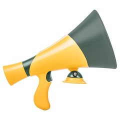 Green Megaphone for Outdoor Playsets, Wooden Jungle Gyms, and Residential Pla…
