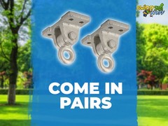 Swing Set Stuff Inc. 4 Hole Ductile Iron Wood Beam Swing Hangers 0385