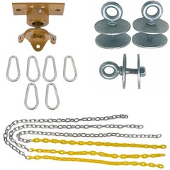 SWING SET STUFF INC. HEAVY-DUTY TIRE SWIVEL KIT YELLOW boy girl outdoor toy 0303