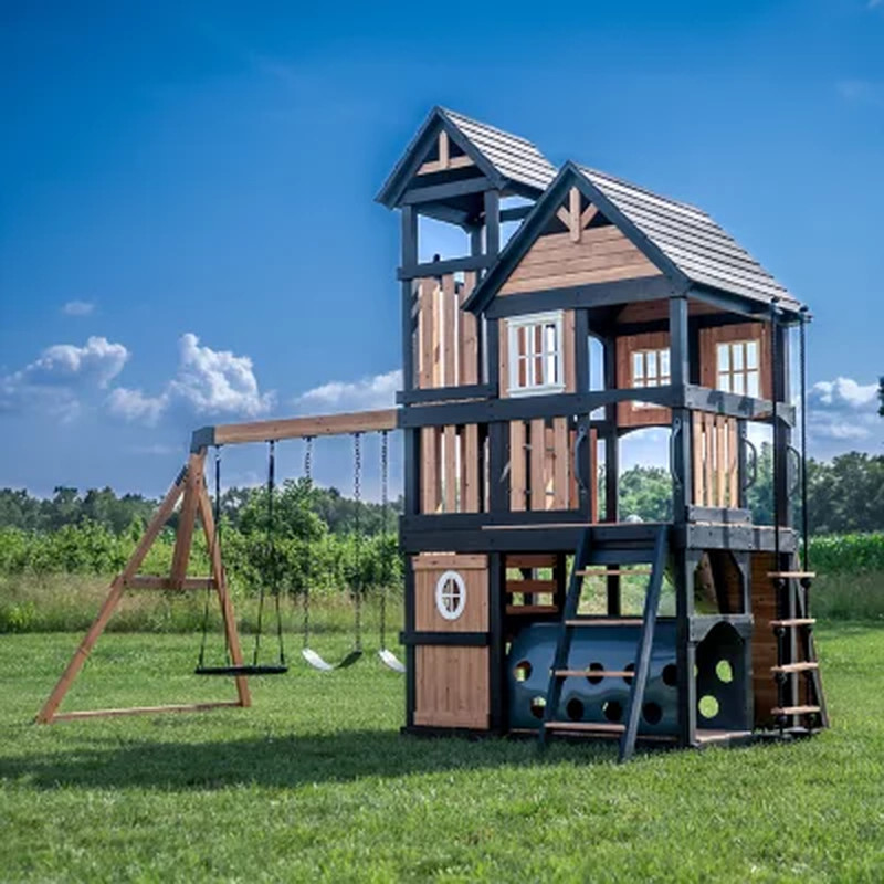 Backyard Discovery Mystic Tower Cedar Swing Set FREE SHIPPING USA