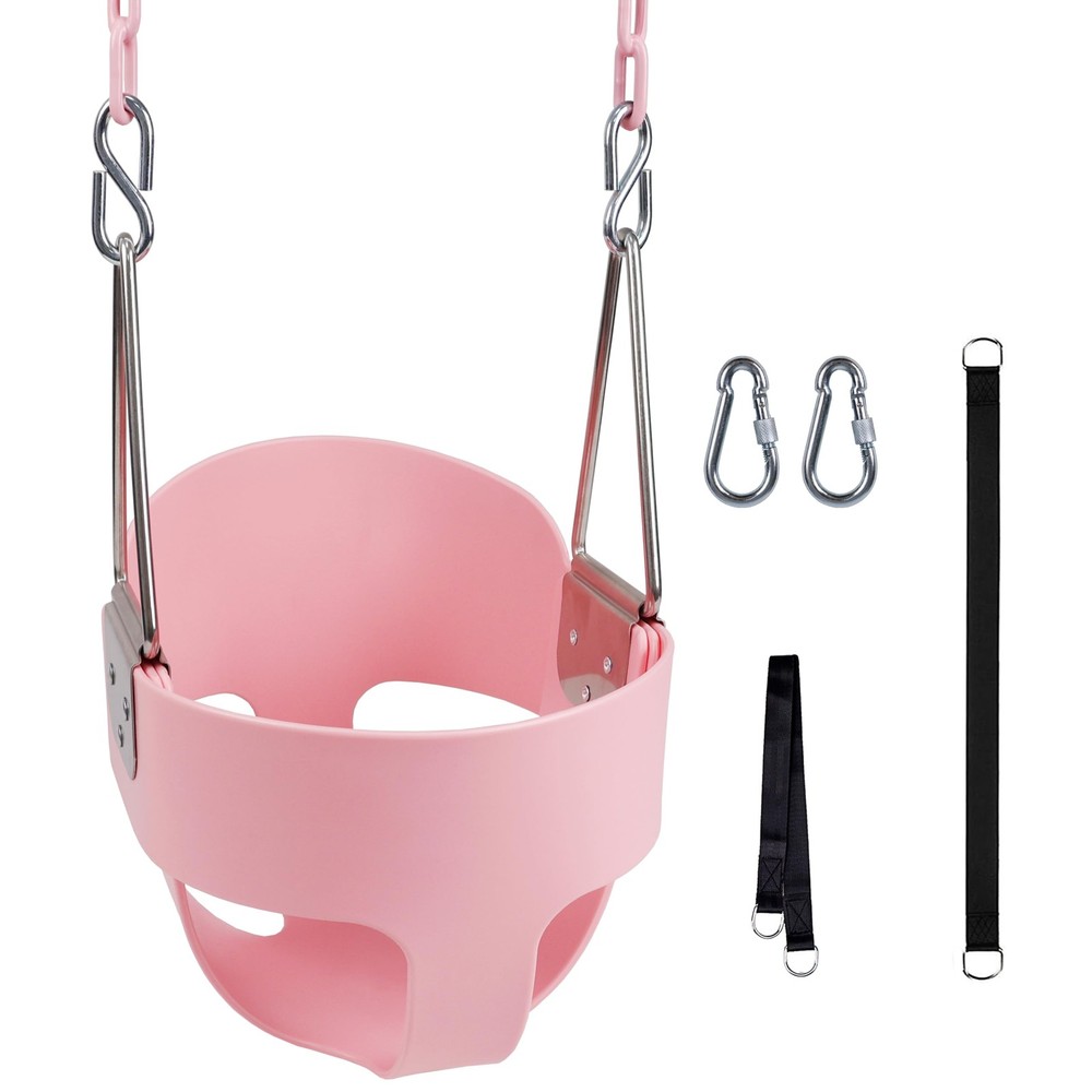 Toddler Swing, Baby Swing Outdoor, Heavy-Duty High Back Full Bucket Infant Sw…
