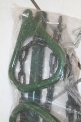 Gorilla Play Sets 17″ Trapeze Bar with Ring ,green rubber chain coating