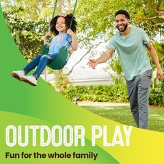 Tree Outdoor Swing Set Swings – Playground Swing Seat , Swing Set Accessories…