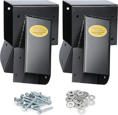 2pcs A Frame Swing Bracket Swing Set Hardware with All Mounting Accessorie Black