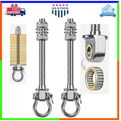 Heavy Duty Stainless Steel Swing Hangers 1500lb Capacity 2 Pack Porch Playground