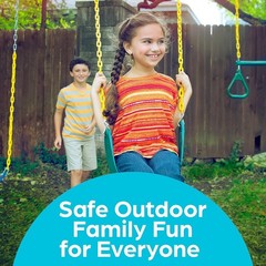 Weather-Resistant Swing Seat Replacement – 2 Pack for Safe Family Play in Green