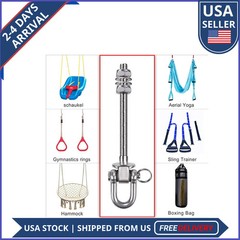 6 Pack M10 Heavy Duty Swing Hangers Stainless Steel 1800lb Capacity for Hammocks