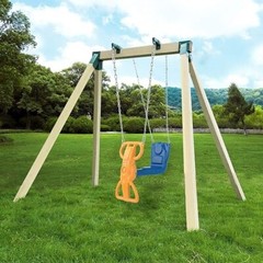 Soporte de juego de columpio con 2 soportes en forma de A con accesorios. neuvo.