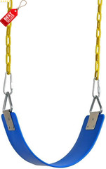 Swing Seat 30in Blue Metal Triangle Ring 250lb Outdoor Yard Kids Adults – US
