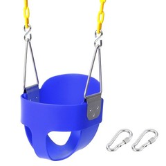Take Me Away Toddler Swing – High Back Bucket Seat, Plastic-Coated Chains, Co…