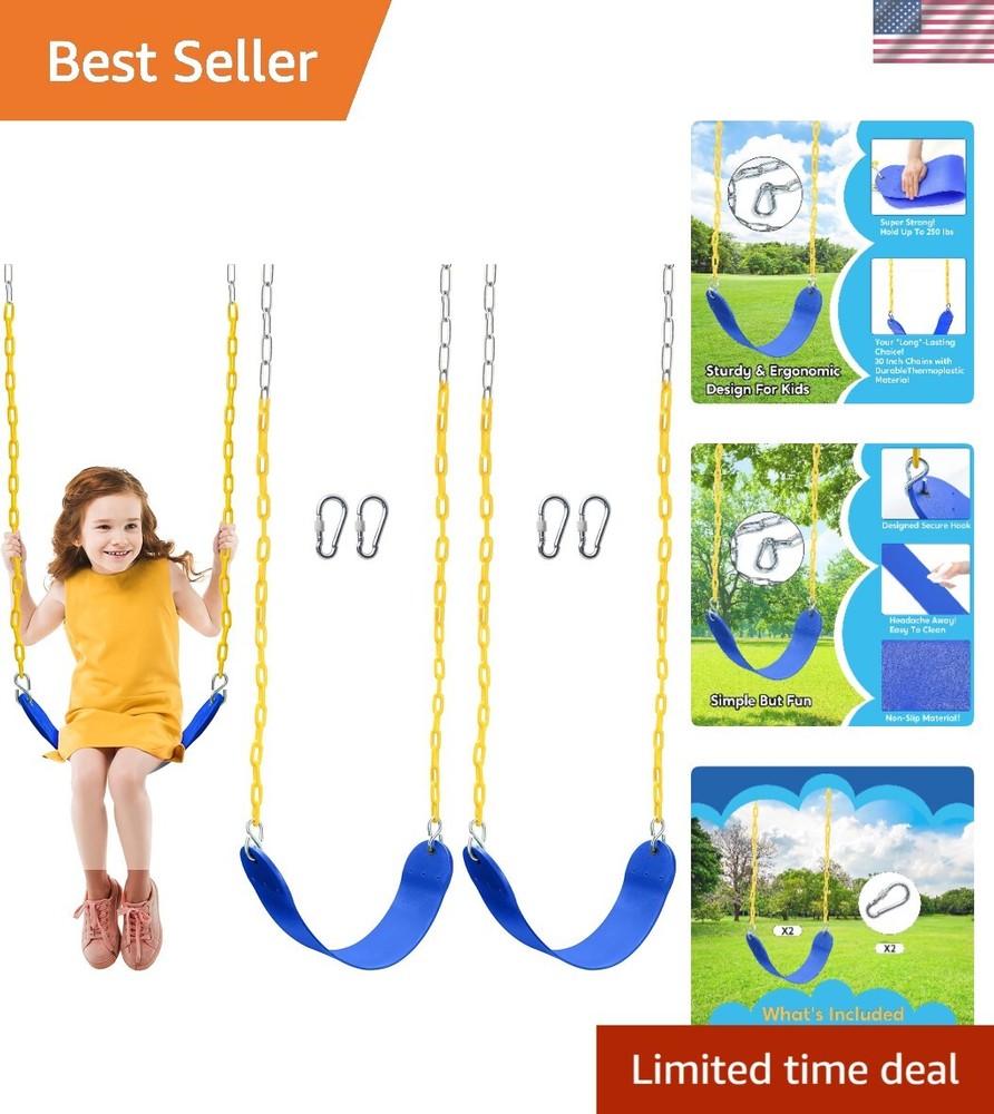Durable Anti-Slip Swing Seat Replacement Kit for Kids Playground