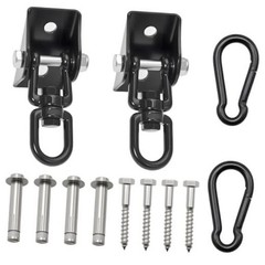 Heavy Duty Swing Hangers,1200 lb Hammock Hanging kit,360°Rotating Swing