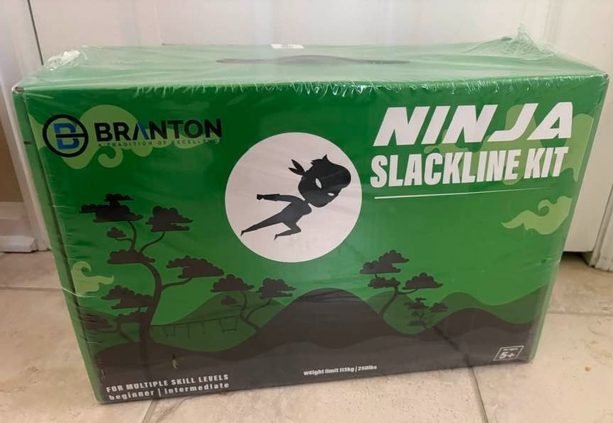 Branton Fitness Ninja Warrior 50’ Slackline Kit