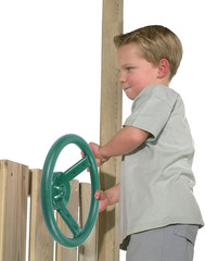 Playground Accessories for Kids, Outdoor Swingset Attachments with Pirate Ship W