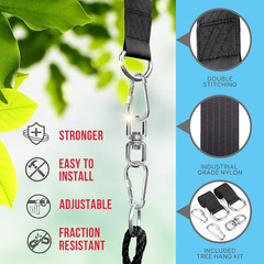 Saucer Swing with Tree Hang Kit, 40” Outdoor Tree Swing, 2 Adjustable Hanging…