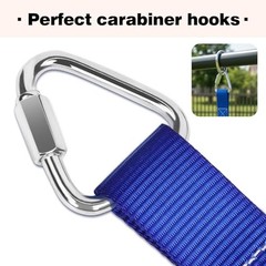 Climbing Net for Kids Outdoor, Portable Ninja Cargo Net Rope Blue&orange
