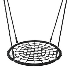 Spider Web Saucer Swing 40 inch for Tree Kids with Steel Frame and Hanging Rope