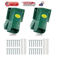 A-Frame 2 Brackets Swing Set Bracket with Mounting Hardware Green