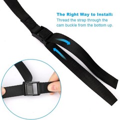 4 Pack Tie Down Strap,5ft x 1″ Lashing Straps with Adjustable Buckle Heavy Du…