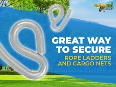SWING SET STUFF INC PELICAN HOOK PAIR 5/16 DIAMETER rope attach ladder fun 0191