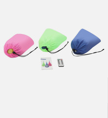 LED Kids Swing Seat with Inflatable Pillow & Adjustable Straps – Pink