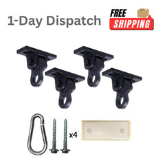 ABUSA Heavy Duty Black Swing Hangers Screws Bolts Included 5000 lb