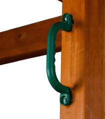 Gorilla Playsets 07-0005-G Plastic Safety Handle Pair Swing Set Attachment – Gre
