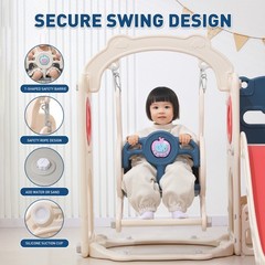 12 in 1 Toddler Slide and Swing Set, Toddlers 1-3,Kids Playset for Toddlers