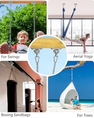 Heavy Duty Swing Hangers Hardware Included-Corrosion Resistant 2 Pack Silver