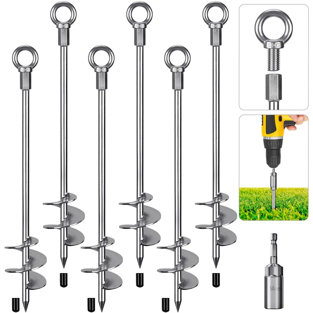 Earth Anchors 30 Inch Heavy Duty Set 6
