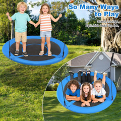 60-Inch Tree Swing for Kids & Adults, 700LBS Extra Large Saucer Swing, 900D Weat