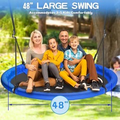 48 inch Saucer Tree Swing Kids Adult Larger Flying Swing Whole Family 600lbs