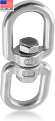 Heavy Duty M8 304 Stainless Steel Swing Swivel, 360 Degree Rotational Device Han